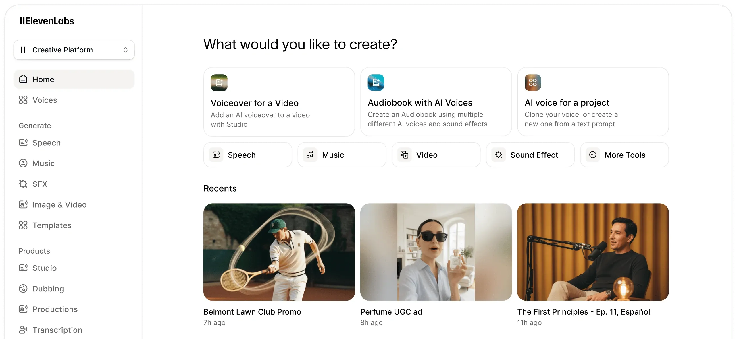 ElevenLabs — The Most Realistic
Voice AI Platform